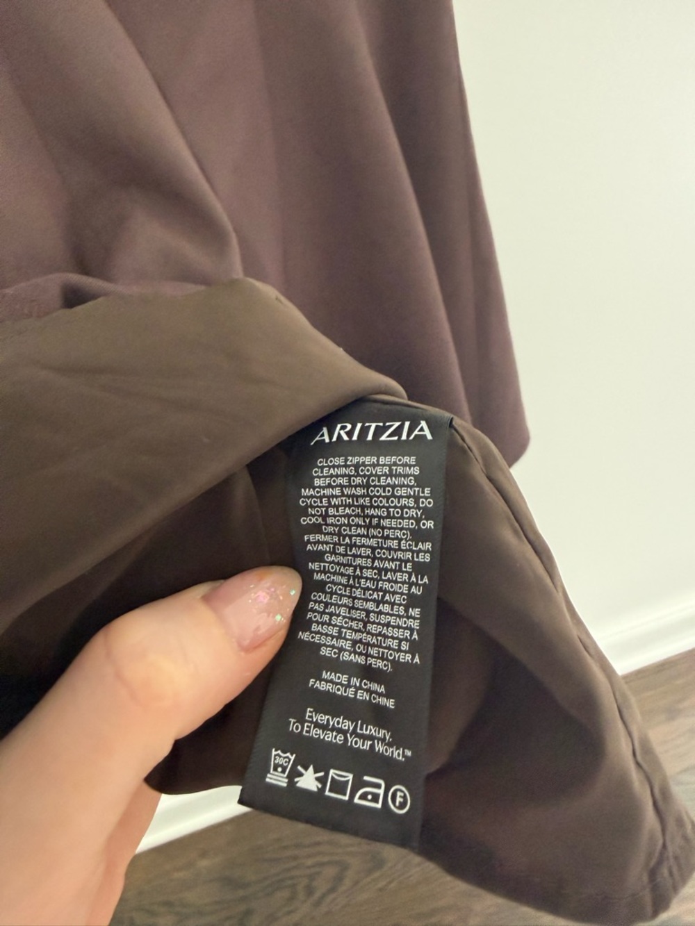 Aritzia Babaton Proxy Dress Brown | Fit & Flare Mini | Size 2 | Hourglass - Picture 5 of 8